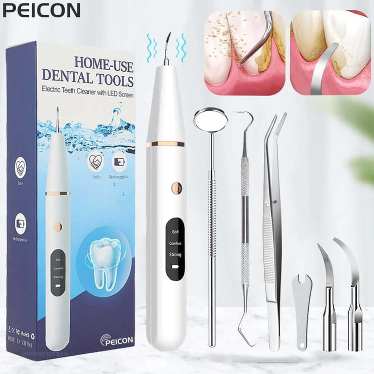 Ultrasonic Dental Teeth Plaque Remover & Cleaner - ELECTRONIC GADGETS