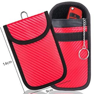 Faraday Bag Key Protector Signal Blocking RFID Pouch For Key Fob Anti-Theft Car Security Cage