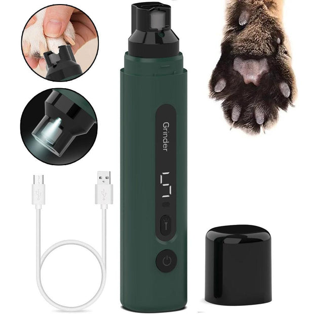 Dog Nail Grinder Electric Pet Nail Trimmers Rechargeable Cat Nail Grinders Super Quiet With 5-Speed Setting For Small Medium Large Dogs Cats Claw Care Pet Products - ELECTRONIC GADGETS