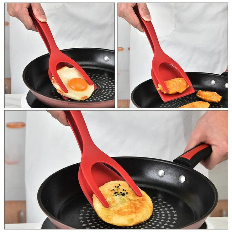 2 In 1 Spatula Tongs for Eggs - ELECTRONIC GADGETS