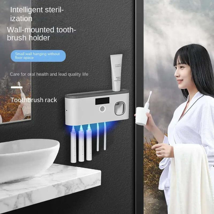 Wall-mounted Toothbrush Storage with UV - ELECTRONIC GADGETS