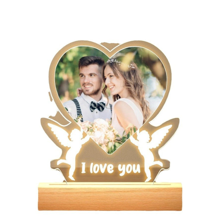 Valentine's Day Night Light Acrylic Color Printing Photo Personalized Ornament