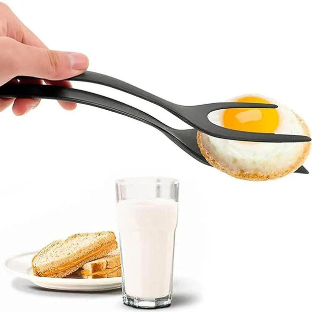 2 In 1 Spatula Tongs for Eggs - ELECTRONIC GADGETS