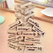 Couple Game Night  Block Tower Jenga Game Valentine Day