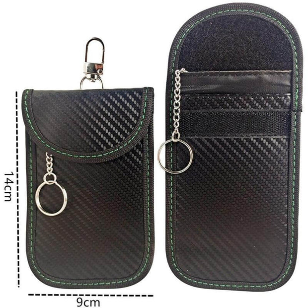 Faraday Bag Key Protector Signal Blocking RFID Pouch For Key Fob Anti-Theft Car Security Cage