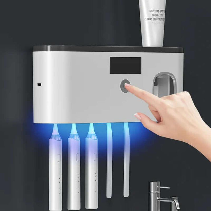 Wall-mounted Toothbrush Storage with UV - ELECTRONIC GADGETS