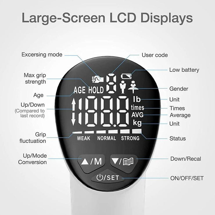 Dynamometer Hand Grip Strenghtener - ELECTRONIC GADGETS