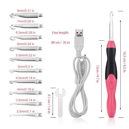 LED Crochet Hook Set - ELECTRONIC GADGETS